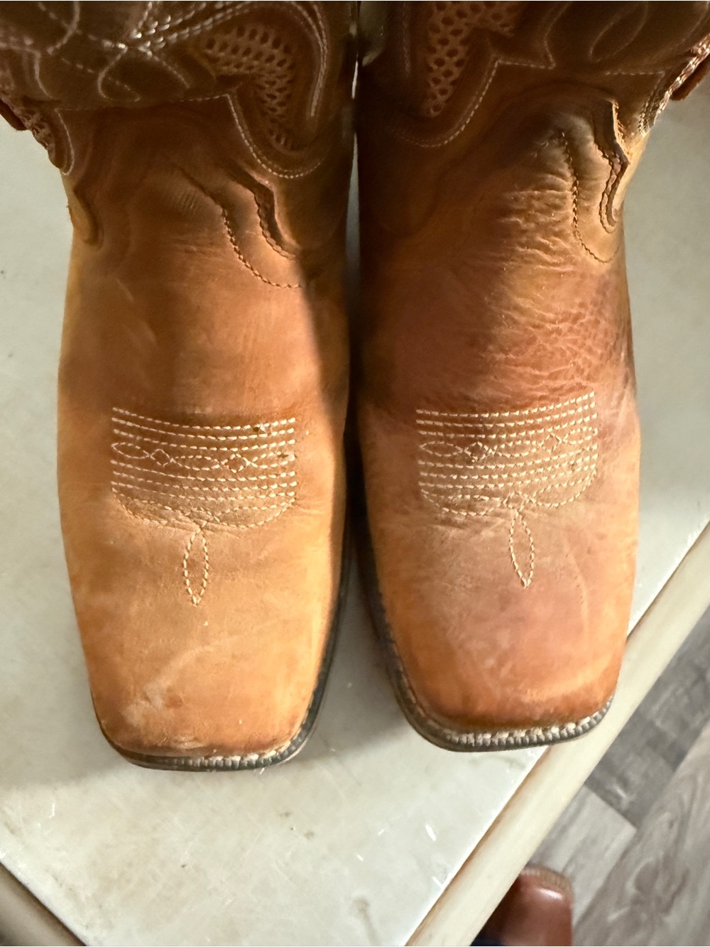 Ariat  Vent TEk waterproof Tan Leather Western Heeled Boots 8.5 - Picture 5 of 5